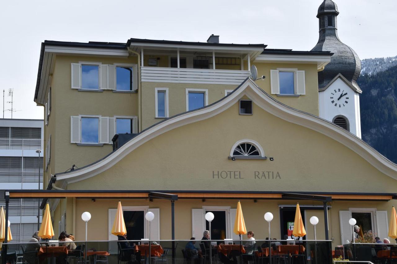 Hotel Raetia Ilanz/Glion ภายนอก รูปภาพ